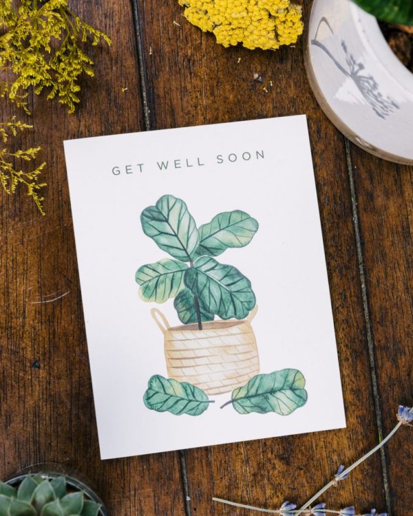 "Get Well Soon" - Planty Greeting Card